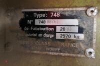 2003 CLASS ROLLANT 255 ROTO CUT ROUND BALER - 9