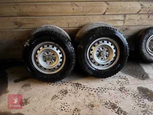 2 MITSUBISHI L200 TYRES & STEEL RIMS