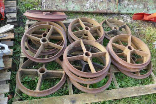 14 IRON CAMBRIDGE ROLLER RINGS