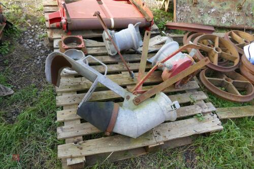 PALLET OF SLURRY TANKER PARTS