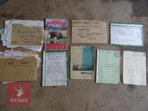 VARIOUS PARTS BOOKS RELATING TO MF
