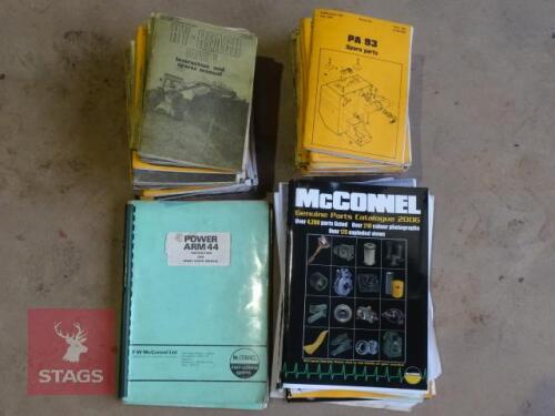 MCCONNELL PARTS BOOKS - LARGE SELECTION
