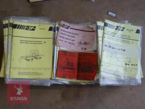 JF PARTS BOOKS