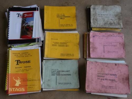 TWOSE PARTS BOOKS LARGE SELECTION