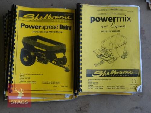 SHELBOURNE REYNOLDS PARTS BOOKS