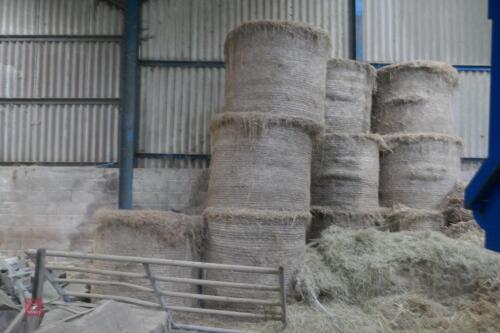12 ROUND BALES OF 2021 HAY(BID PER BLAE)