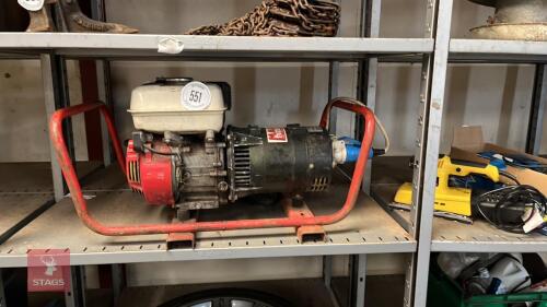 HONDA 5.5HP GENERATOR