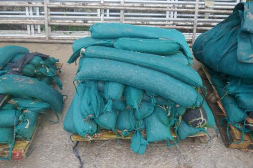 PALLET OF SILAGE BAGS FILLED WITH STONE