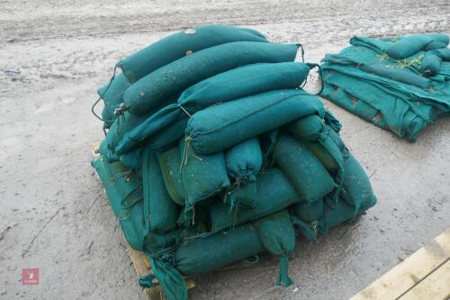 PALLET OF SILGAE BAGS FILLED WITH STONE