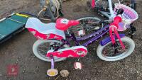 LONGBIRD KIDS BIKE C/W WITH STABALISERS - 2