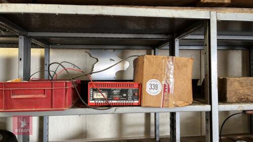 2 BATTERY CHARGERS &LIGHTBULBS