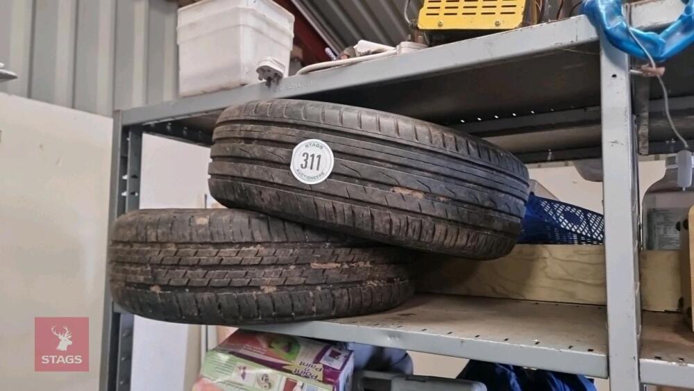 2X TOYO TYRES 205/70RI5 - GOOD TREAD