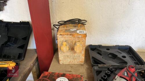 110V TWIN OUTLET TRANSFORMER