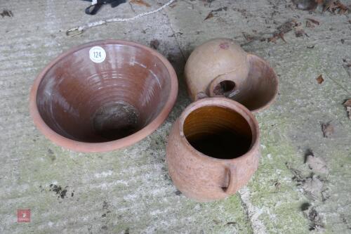 3 MIXED GARDEN POTS