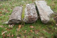 3 HALF MOON GRANITE COPING STONES - 4