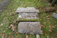 3 HALF MOON GRANITE COPING STONES - 6