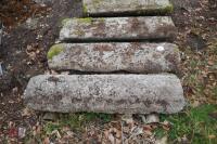 3 HALF MOON GRANITE COPING STONES - 2