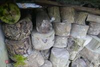 STACK OF UNPROCESSED FIREWOOD LOGS - 9