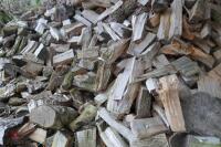 LARGE HEAP OF CUT FIREWOOD LOGS - 5