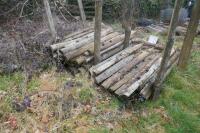 APPROX 50 USED WOODEN FENCE STAKES - 5