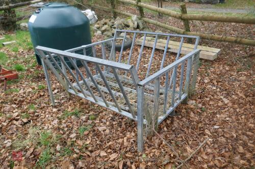 GALVANISED 5' X 5' ROUND BALE FEEDER