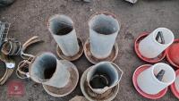 5 GALVANISED POULTRYFEEDERS - 3