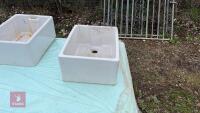 3 X BELFAST SINKS - 2