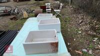 3 X BELFAST SINKS - 5