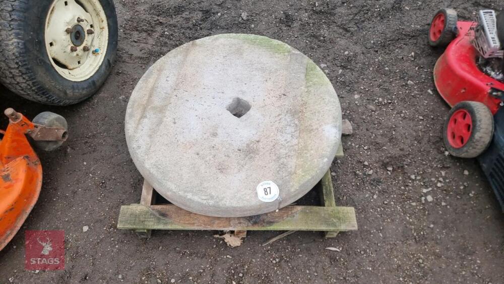 LARGE CONCRETE MILL STONE