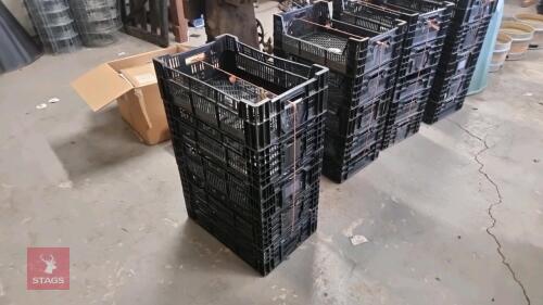 5 X PLASTIC STORAGE CRATES