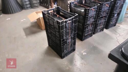 5 X PLASTIC STORAGE CRATES