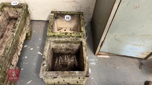 2 CONCRETE PLANTERS