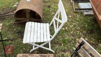 4 PATIO CHAIRS & TABLE - 5