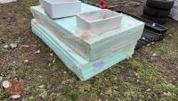 8 SHEETS OF STYROFOAM INSULATION