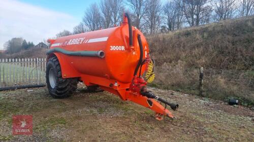 2014 ABBEY 3,000R SLURRY TANKER