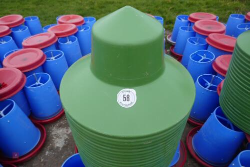 20 BLUE MANOLA FEEDERS