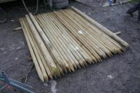 36 NEW WOODEN POSTS - 2