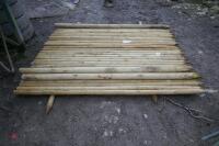 36 NEW WOODEN POSTS - 3