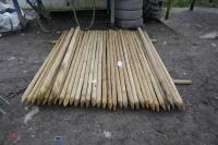 36 NEW WOODEN POSTS - 5