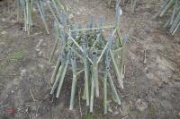 GALVANISED BLUE BARREL FEEDER STANDS - 4