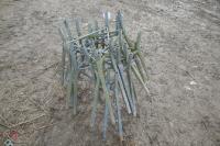 GALVANISED BLUE BARREL FEEDER STANDS - 8