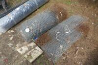 3 PART ROLLS OF USED POULTRY NETTING - 3
