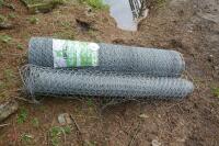 2 ROLLS OF UNUSED POULTRY STOCK WIRE - 3