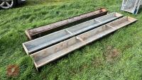 3 GROUND FEED TROUGHS - 2