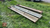 3 GROUND FEED TROUGHS - 5
