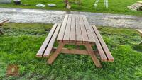 6' WOODEN PINIC BENCH - 3