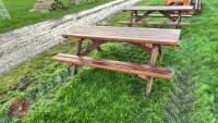 6' WOODEN PINIC BENCH - 4