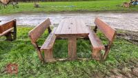 6' WOODEN PINIC BENCH