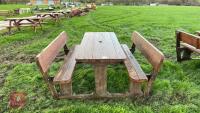 6' WOODEN PINIC BENCH - 3