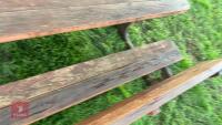6' WOODEN PINIC BENCH - 5